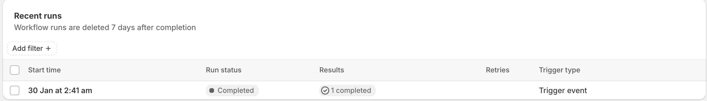 Received Event Example